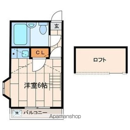 東京都杉並区阿佐谷北１丁目[1R/16m2]の間取図