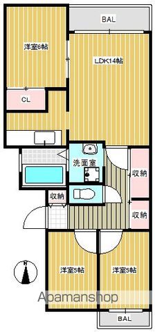 グランコール出来野マンションの間取り写真