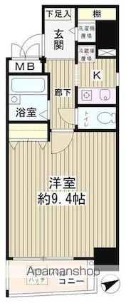 ＭＡ２１[1K/28.58m2]の間取図