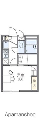 レオパレスレスポワール[1K/19.87m2]の間取図
