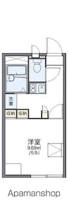 レオパレスアインハウス[1K/20.28m2]の間取図