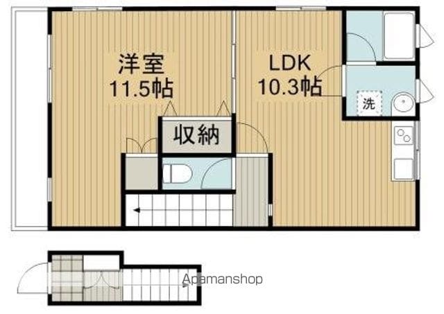 フラットUの間取り写真