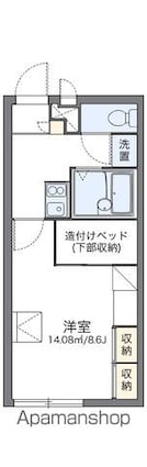 レオパレスレザン　かたおか[1K/23.18m2]の間取図