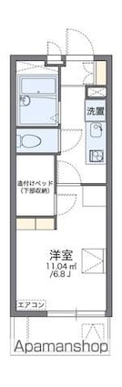 レオパレス希望　ｗｉｓｈ[1K/19.87m2]の間取図