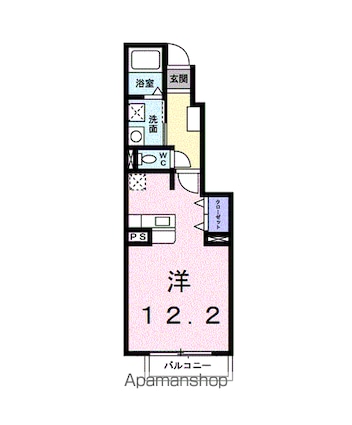 ラフレシール[1R/32.9m2]の間取図