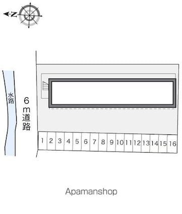レオパレスコンチェルトＫ[1K/22.7m2]の配置図