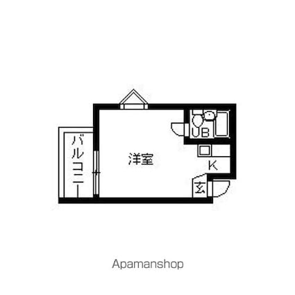 東京都杉並区高円寺南３丁目[1R/14.26m2]の間取図