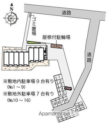 ミランダミュールⅡ[1R/26.5m2]の配置図