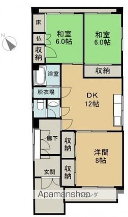 曽根ビル[3LDK/71.7m2]の間取図