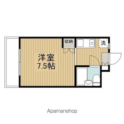 マージュ高円寺[1R/22.04m2]の間取図