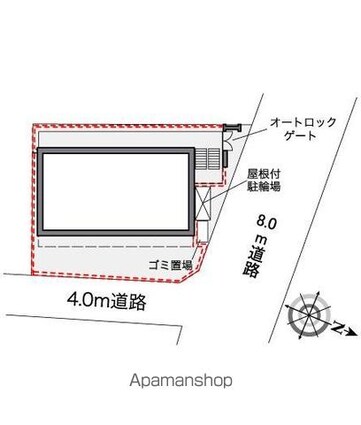 レオパレスイーストヒルズ[1K/20.81m2]の配置図