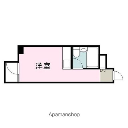広島県福山市船町[1R/15.5m2]の間取図