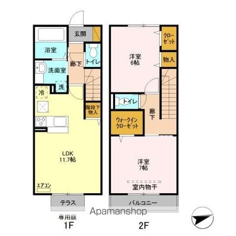 クレアーレ弐番館の間取り写真