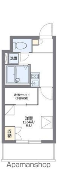 レオパレス本駒込[1K/20.23m2]の間取図