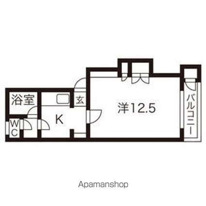 タウンハウスヨシダＧ１[1K/33.12m2]の間取図