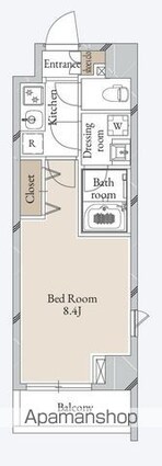 ＣＡＶＡＮＡ清澄[1K/25.55m2]の間取図