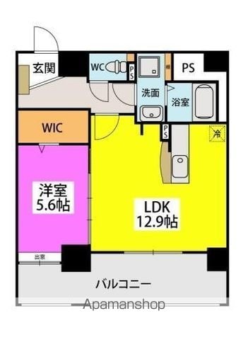 リバーサイド大濠の間取り写真