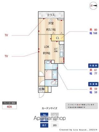 セレスティア上鷺宮[1LDK/34.01m2]の内装3