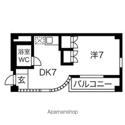 ＯＭレジデンス岐阜都通[1DK/29.3m2]の間取図
