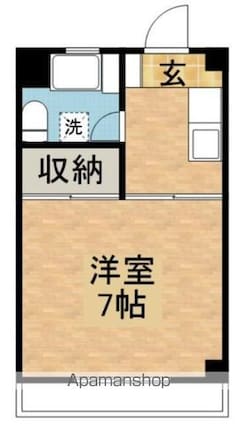ロジュモン富貴[1K/20m2]の間取図