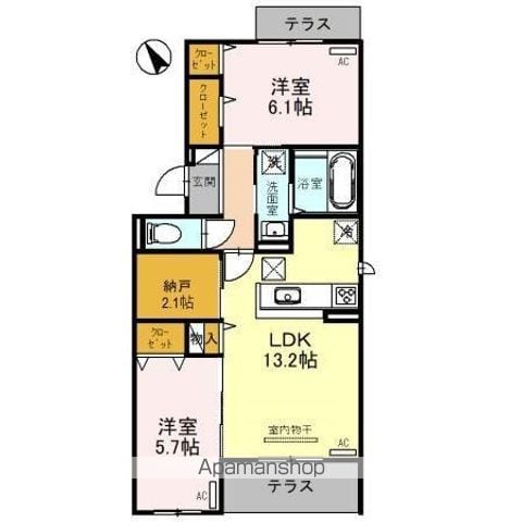 ベルフィールド西京極 西棟の間取り写真