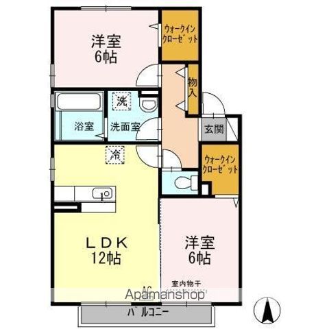 セジュール クレスト Bの間取り写真