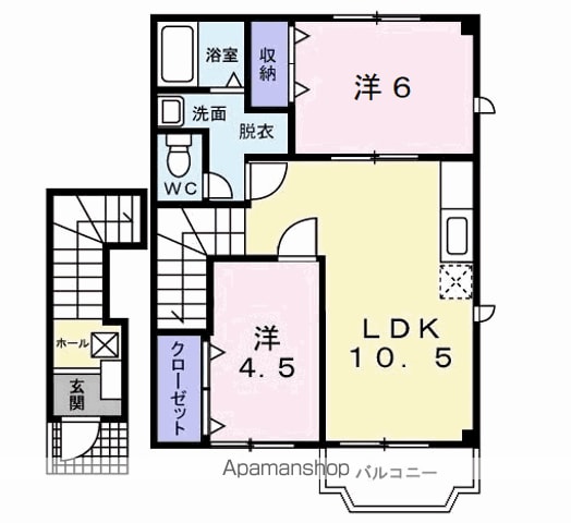 プラムール I番館の間取り写真