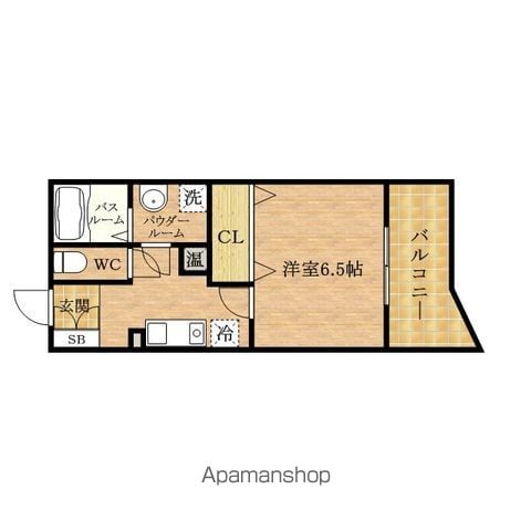 シャトー弁天参番館の間取り写真