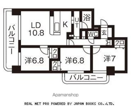 アビタシオンみなみ[3LDK/76.62m2]の間取図