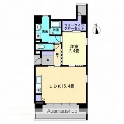 アルファステイツ兵庫町[1LDK/60.94m2]の間取図