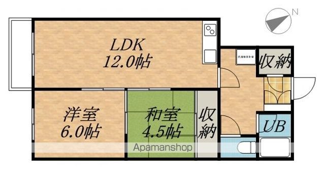 宮口コーポの間取り写真