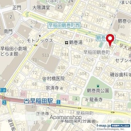 新宿早稲田レーベル[1R/20.5m2]の周辺