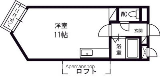 シャトー中の島の間取り写真
