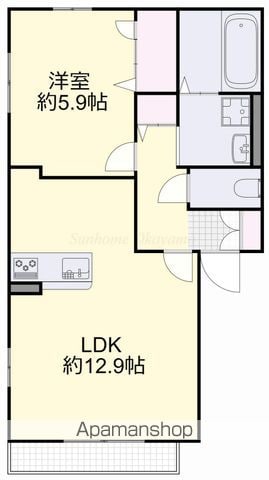 ラ・セーヌ築港新町の間取り写真