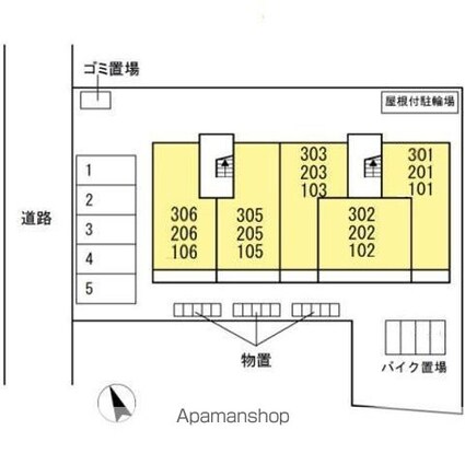 エターナル武田[1LDK/40.04m2]の配置図