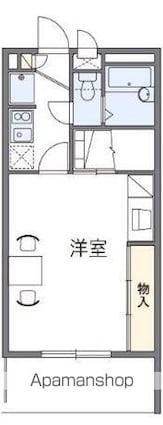 レオパレスＡＳＴ[1K/26.49m2]の間取図