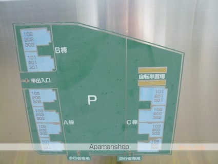 メルベーユ吉兆　Ｃ棟[2LDK/58.54m2]のエントランス