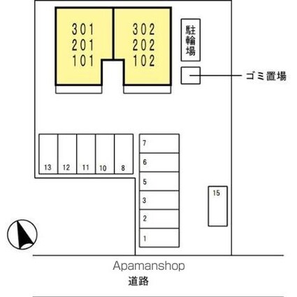 ファミーユ曙[3LDK/85.86m2]の配置図