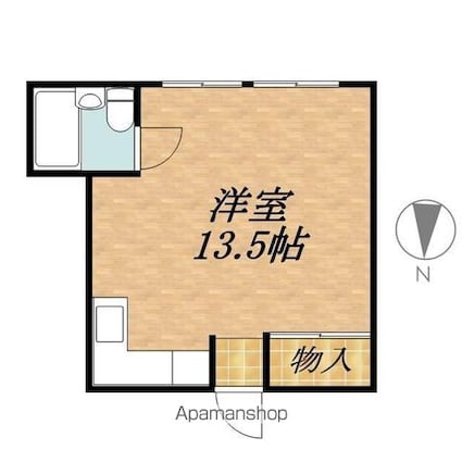 野々村ビル[1R/26.26m2]の間取図