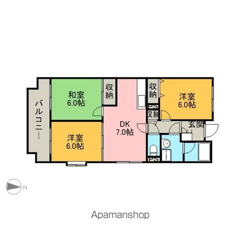 プラセール東浦和の間取り写真