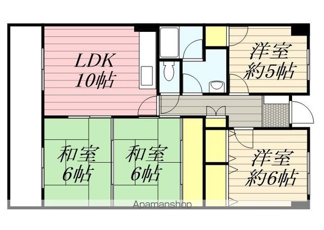 【ホワイトパレス香住ヶ丘Ａ棟の間取り】