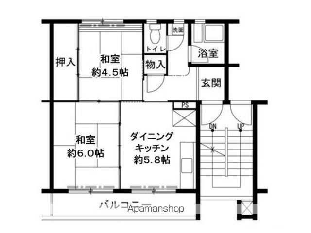 ビレッジハウス鳴滝９号棟の間取り