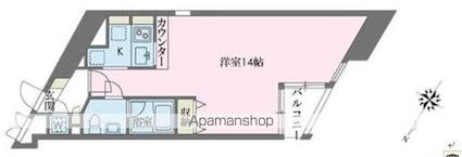 ドゥーエ学芸大学[1R/39.1m2]の間取図