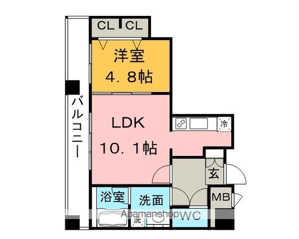 ＫＤＸレジデンス大濠ハーバービュータワーの間取り