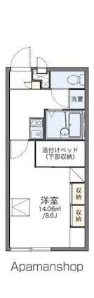 レオパレスエトワール[1K/23.18m2]の間取図