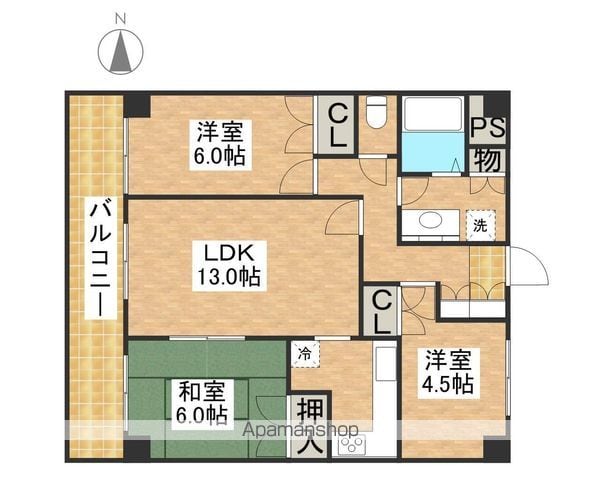 フィセル調布S館の間取り写真