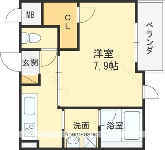ヴィルヌーブ中之島の間取り写真