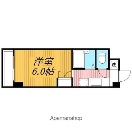 メゾン・ド・ディマンシェ[1K/19.14m2]の間取図