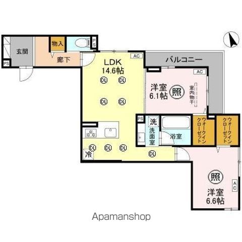 クレールの間取り写真