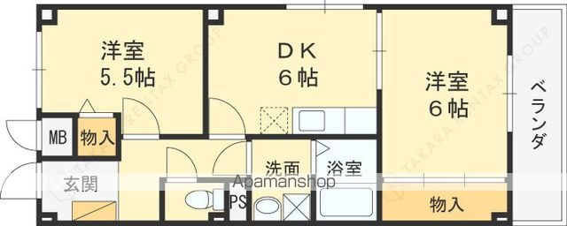 リブレメゾン仁川の間取り写真